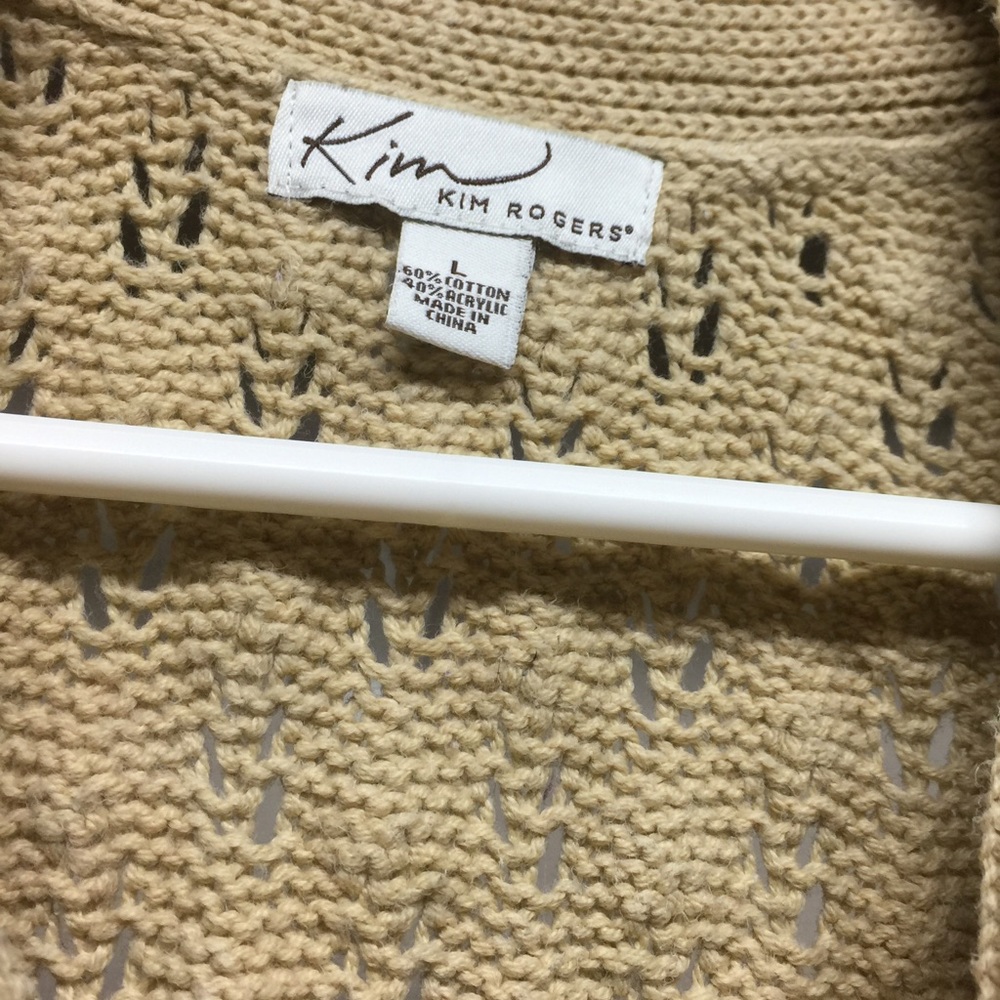 💖KIM ROGERS💖 Crochet Button Up Cardigan - Picture 2 of 4